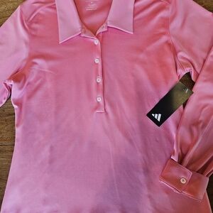 Adidas Pink Climalite Polo Shirt